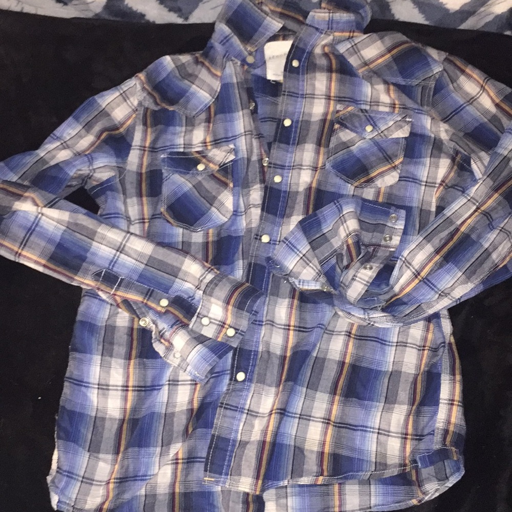 Aeropostale m/m blue flannel